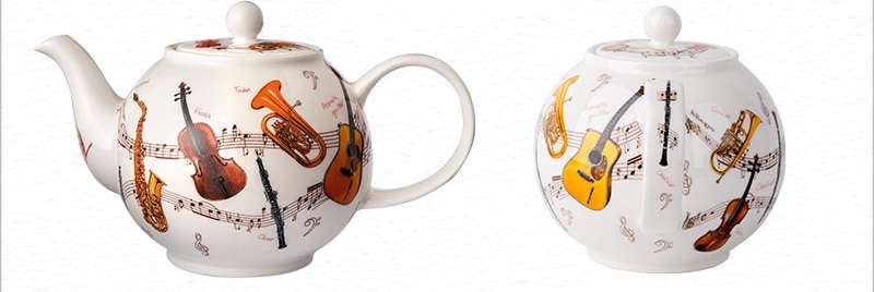 乐器系列茶壶正反