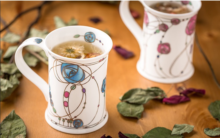 丹侬玫瑰花系列骨瓷杯