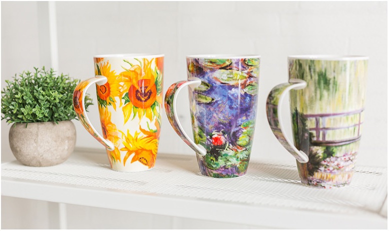 丹侬向日葵骨瓷杯