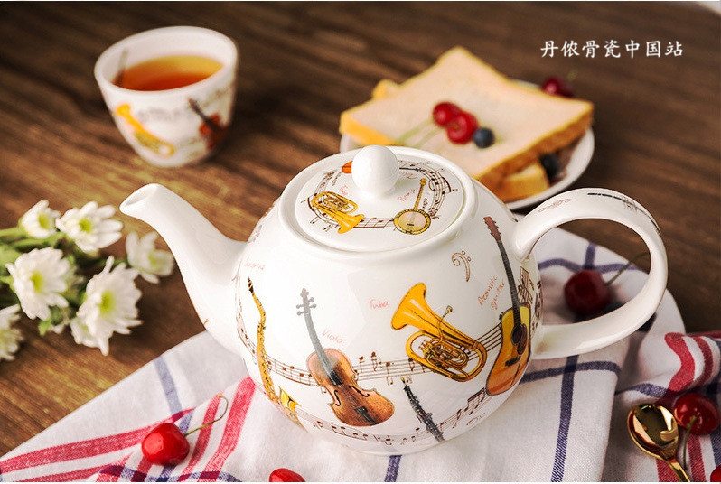 乐器系列骨瓷茶壶
