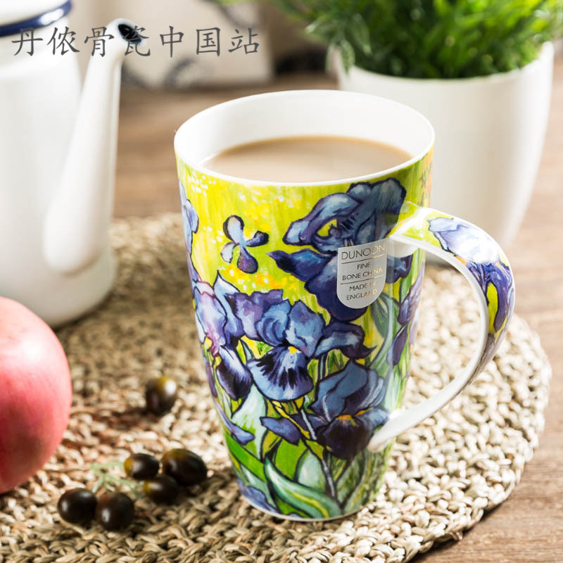 印象主义花园兰花骨瓷杯