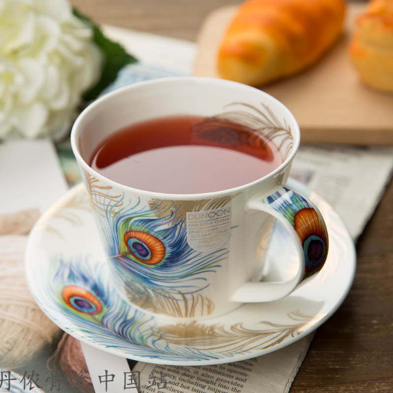 英国原产丹侬时尚系列羽毛骨瓷杯