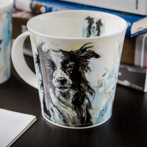 DUNOON 英国丹侬DUNOON骨瓷杯马克杯油画牧羊犬