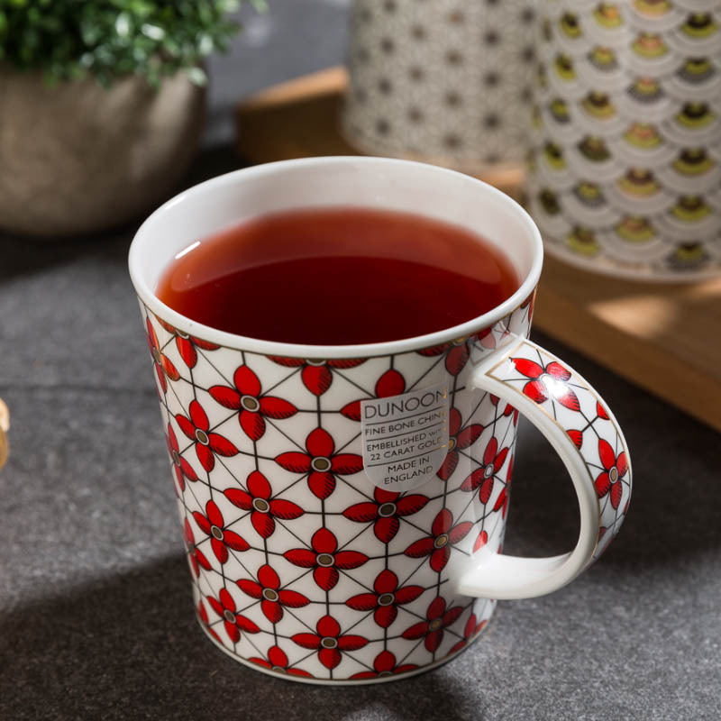 DUNOON 丹侬DUNOON骨瓷马克杯撒马尔罕系列小红花