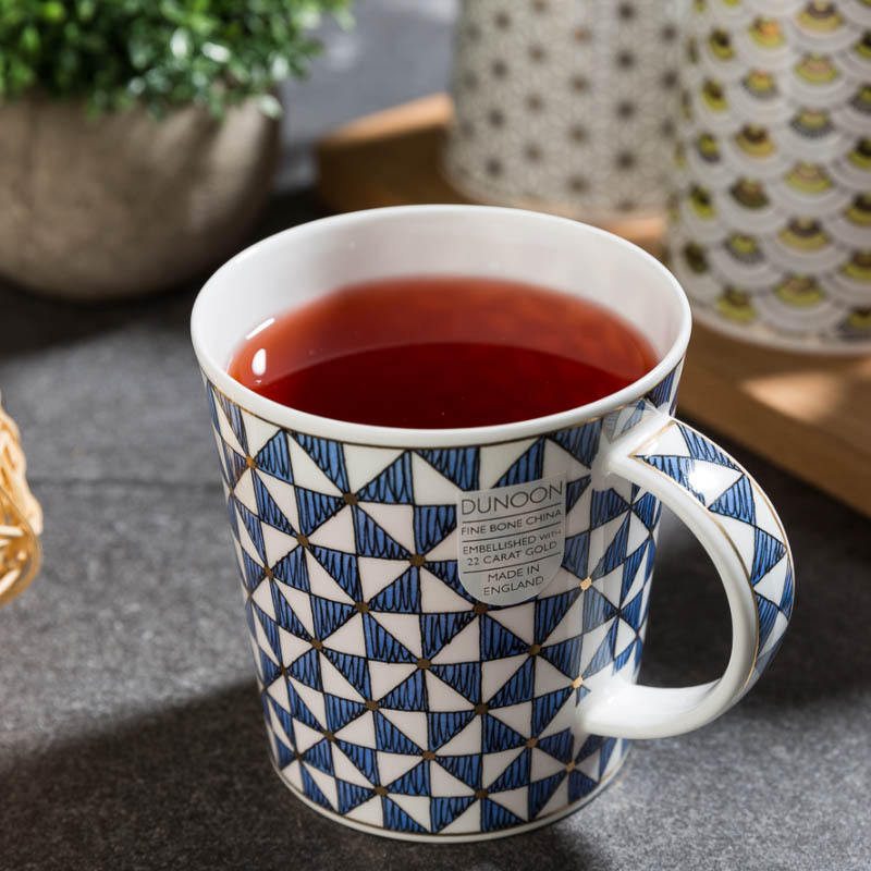 DUNOON 丹侬DUNOON骨瓷马克杯撒马尔罕系列蓝白混色