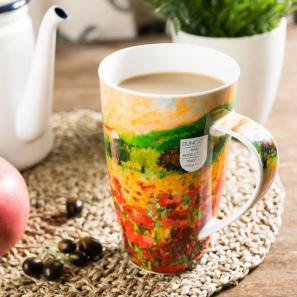 DUNOON 丹侬DUNOON骨瓷马克杯乡村风景系列罂粟花