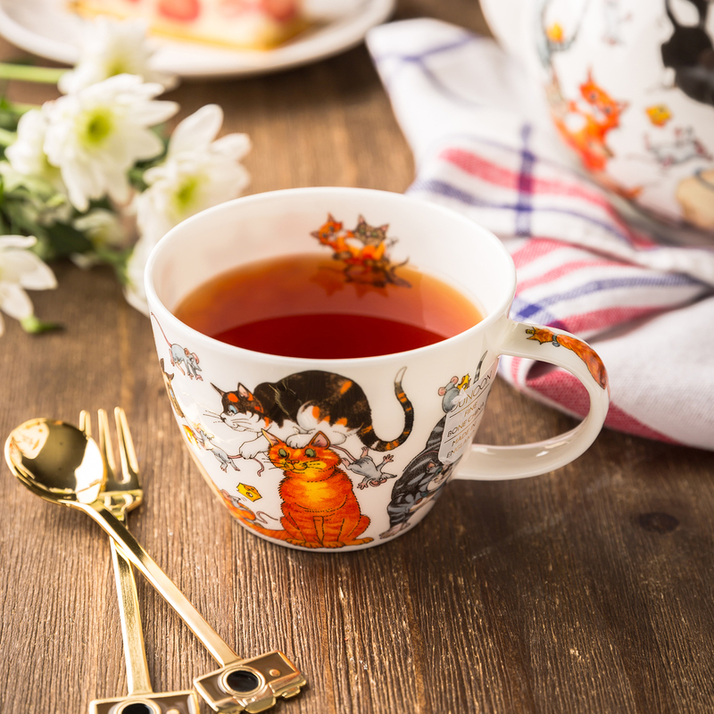 DUNOON 英国丹侬Dunoon骨瓷茶杯咖啡杯茶具猫