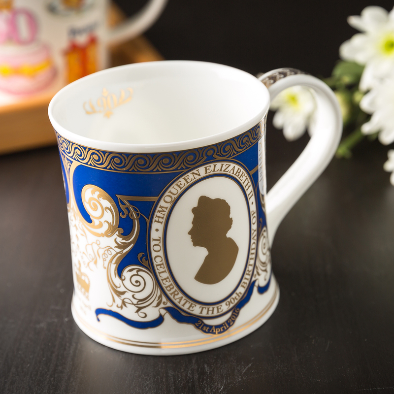 DUNOON 英国DUNOON丹侬骨瓷杯马克杯女王头像