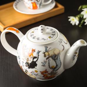 DUNOON 英国丹侬Dunoon骨瓷茶壶水壶茶具/猫