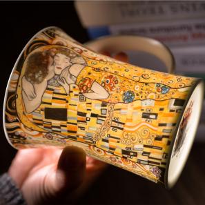 DUNOON 英国DUNOON丹侬骨瓷马克杯世界名画亲吻