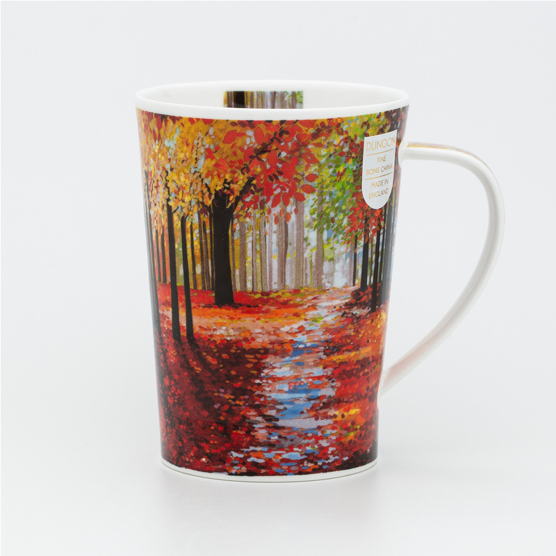 DUNOON 英国丹侬Dunoon骨瓷茶杯马克杯林间小道遍山红叶