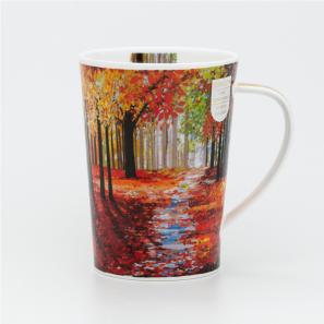 DUNOON 英国丹侬Dunoon骨瓷茶杯马克杯林间小道遍山红叶