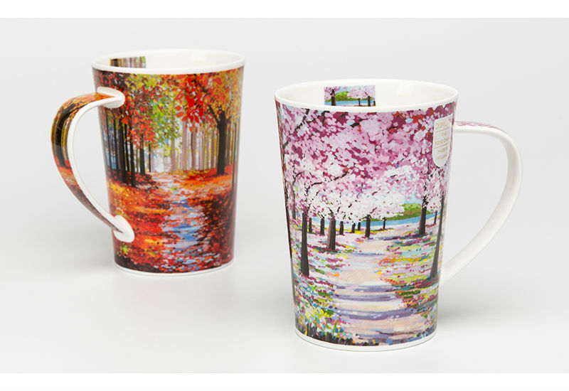 英国原产丹侬Dunoon骨瓷茶杯林间小道系列马克杯