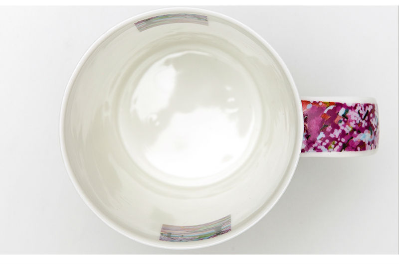 英国丹侬Dunoon骨瓷茶杯林间小道系列落英缤纷马克杯杯口