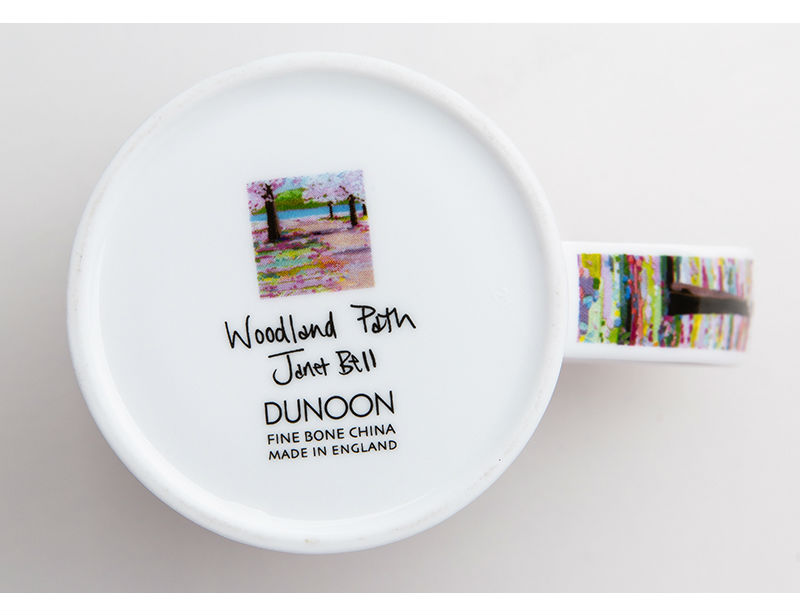 英国丹侬Dunoon骨瓷茶杯林间小道系列落英缤纷马克杯杯底