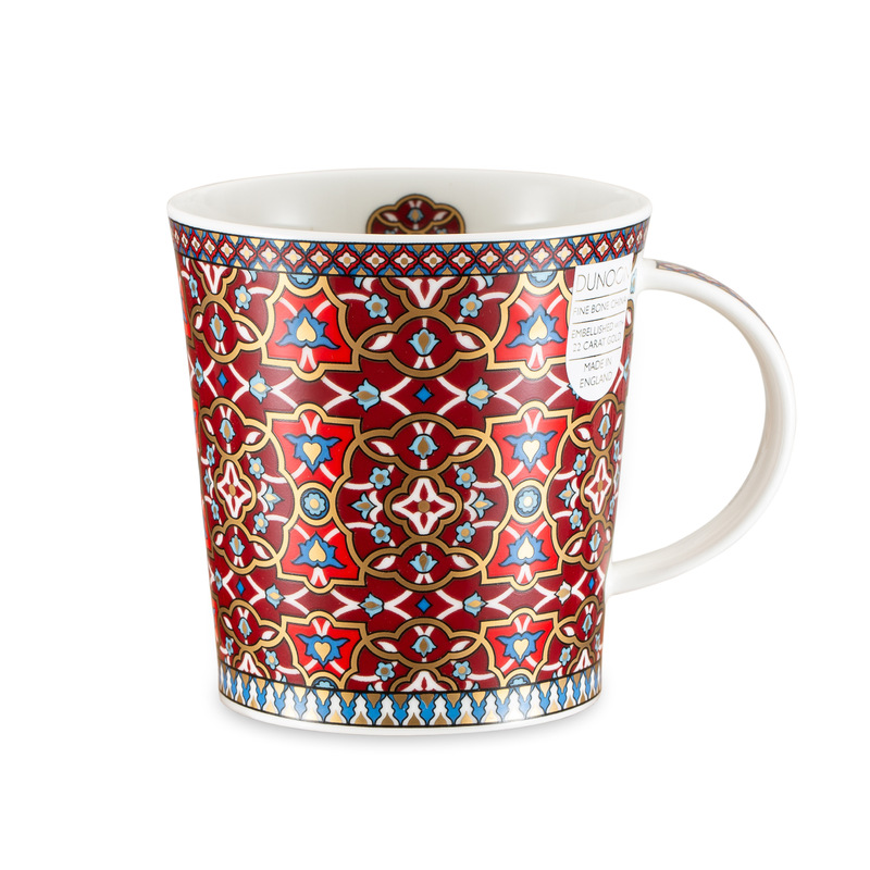 DUNOON 英国DUNOON丹侬骨瓷杯马克杯波斯风格花朵图案