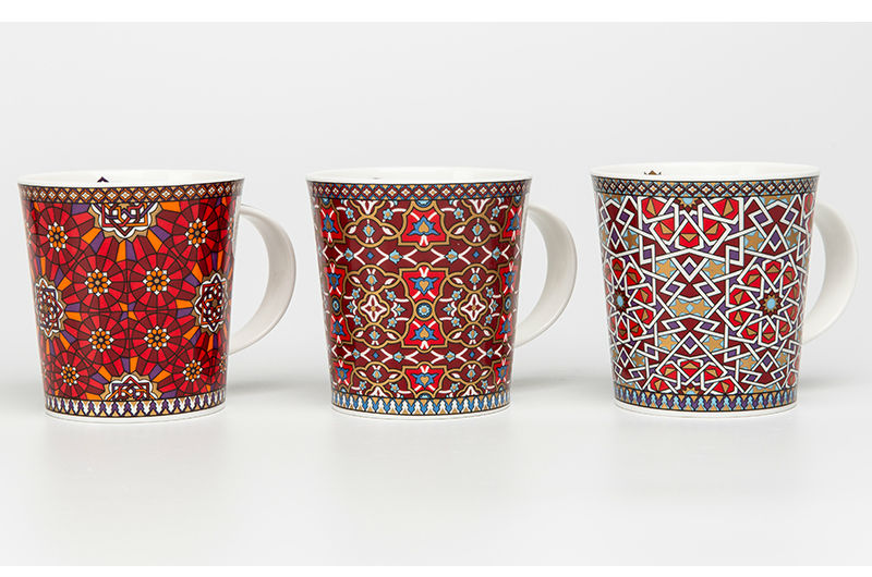 英国DUNOON丹侬骨瓷杯马克杯波斯风格茶杯