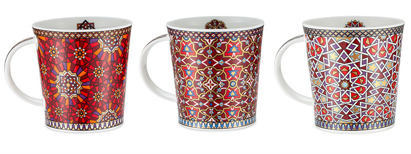 英国DUNOON丹侬骨瓷杯马克杯波斯风格茶杯