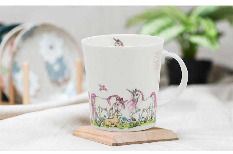 英国丹侬Dunoon骨瓷水杯马克杯茶杯独角兽