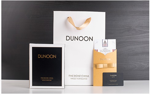 英国丹侬Dunoon骨瓷水杯马克杯茶杯伦敦卫兵骨瓷杯的包装