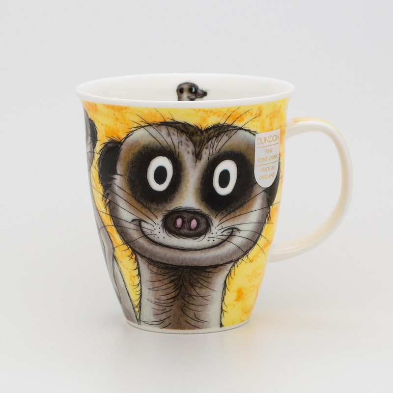 DUNOON 英国DUNOON丹侬骨瓷杯马克杯树獭狐獴