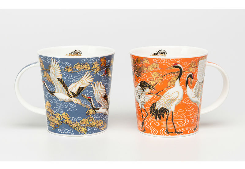 英国丹侬Dunoon骨瓷杯马克杯仙鹤系列水杯