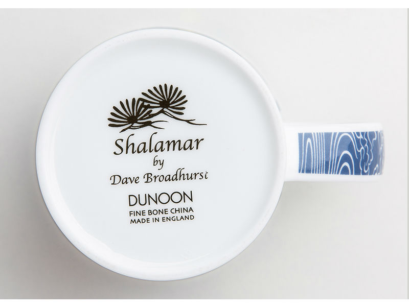 英国丹侬Dunoon骨瓷杯马克杯仙鹤系列水杯杯底